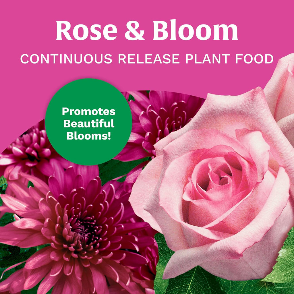 Scotts Rose And Bloom Continuous Release Plant Food, 3 Lbs. | Water Soluble, Fertilizer For Flowers, Vegetables, Houseplants, Trees, Indoor And Outdoor Plants