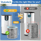 2 Pack Hp102 Replacement Filter For Shark Hp102 Air Purifier