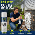 Foaming Ac Coil Cleaner: No-Rinse Deep Cleaning Spray For Evaporator And Condenser Coils For Routine Household Air Conditioner Coil Maintenance And Airflow Support - 19 Oz