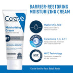 Cerave Hydrating Skin Care Set, 8Oz Moisturizing Cream & 8Oz Hydrating Facial Cleanser, Ceramides + Hyaluronic Acid Moisturizer And Face Wash, Accepted By National Eczema Association