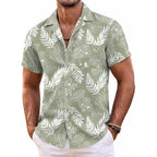 Coofandy Mens Hawaiian Shirt Short Sleeve Floral Button Down Shirts Tropical Summer Beach Shirts Camp Collar Shirt