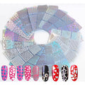 144 Pcs Reusable Nail Stencils & Vinyls Kit, Nail Art Stickers for DIY with Floral, Geometric, Lace Patterns | Hollow Out Design Decoration for Coffin, Almond Nails