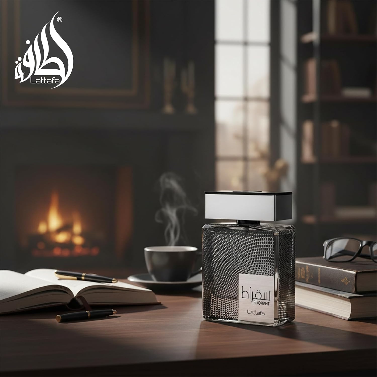 Lattafa Suqraat - Fresh, Spicy, Aromatic, Woody - Eau de Parfum Long-Lasting Fragrance for Men, 3.4 Ounce / 100 ml