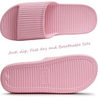 Happy Lily Shower Shoes, Women & Men’S Shower Slippers, Slides Sandals Pool Slides House Slippers Non-Slip Indoor Bathroom Shoes Beach Sandals