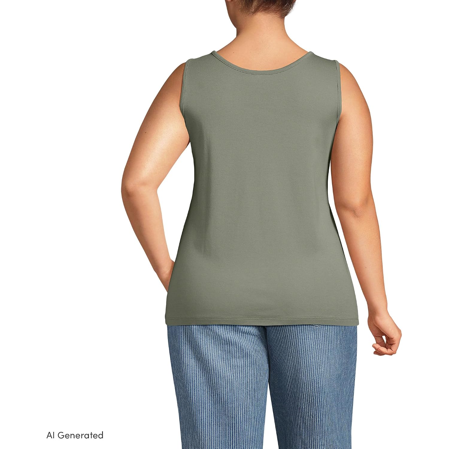 Lands' End Women's Cotton Tank Top
