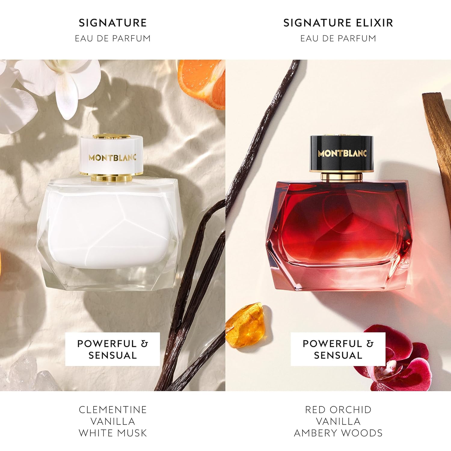 MONTBLANC - Signature Exlir Eau de Parfum - Women's Fragrance - Floral Ambery Vanilla - With notes of Red Orchid, Vanilla Absolue & Ambery Woods - 3.0 Fl Oz
