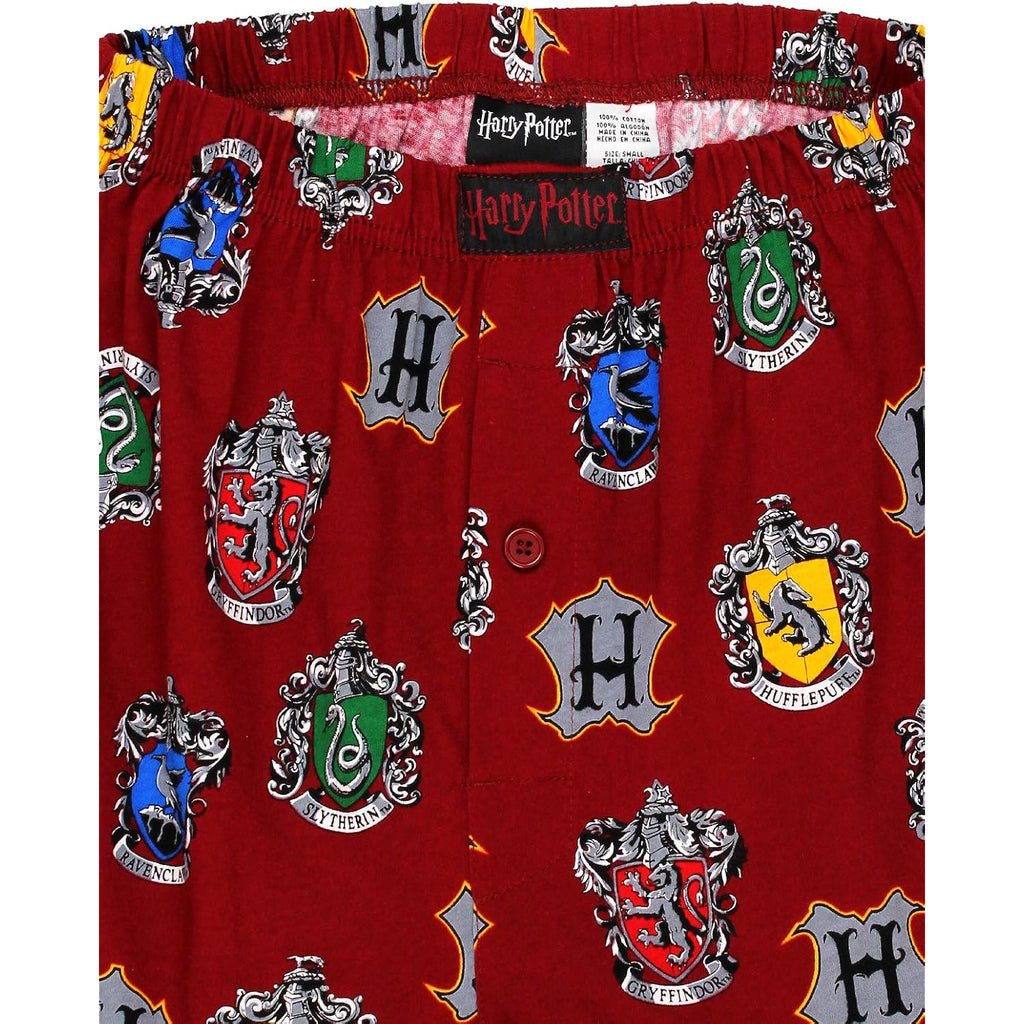 Harry Potter Hogwarts Houses Men'S Briefly Stated Boxer Shorts Underwear