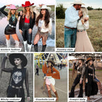 XZQTIVE Women Boho Chain Belts For Dresses Jeans Western Cowgirl Waist Links Belt Adjustable Metal Concho Belt
