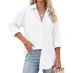 Grace Karin Women'S 2026 Cotton Button Down Blouses, Dressy Casual Long Sleeve Shirts, Trendy Summer Collared Work Tops
