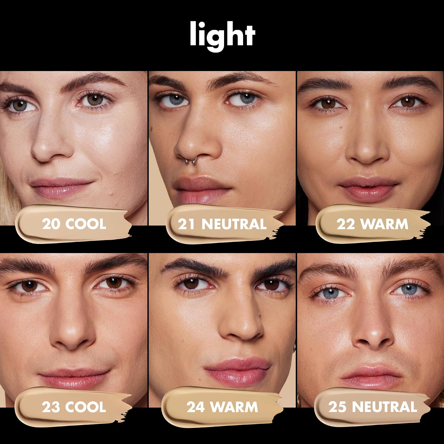 E.L.F. Soft Glam Foundation, Medium Coverage, Long-Lasting & Buildable Foundation For A Smooth, Satin Finish, Vegan & Cruelty-Free, 25 Light Neutral
