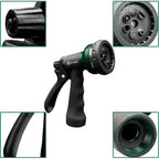 Automan-Garden-Hose-Nozzle, Abs Water Spray Nozzle With 7 Adjustable Watering Patterns, Slip Resistant For Watering Plants, Lawn& Garden, Washing Cars, Cleaning, Showering Pets & Outdoor Fun.