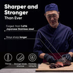 New 2026 Matsato Osuren Chef Knife 6.3 Inch – Japanese Stainless Steel Kitchen Knife, Professional Chef’s Knife for Cooking, Meat Cutting Knife, Chopping Knife, Sharp Kitchen Knives for Cooking & Prep