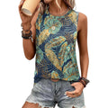 Sampeel Womens Tank Tops Eyelet Loose Casual Summer Tops Crew Neck Basic Sleeveless Shirts Trendy 2026