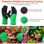 3 Pack Garden Pruning Shears Stainless Steel Blades Handheld Pruners Set With Gardening Gloves