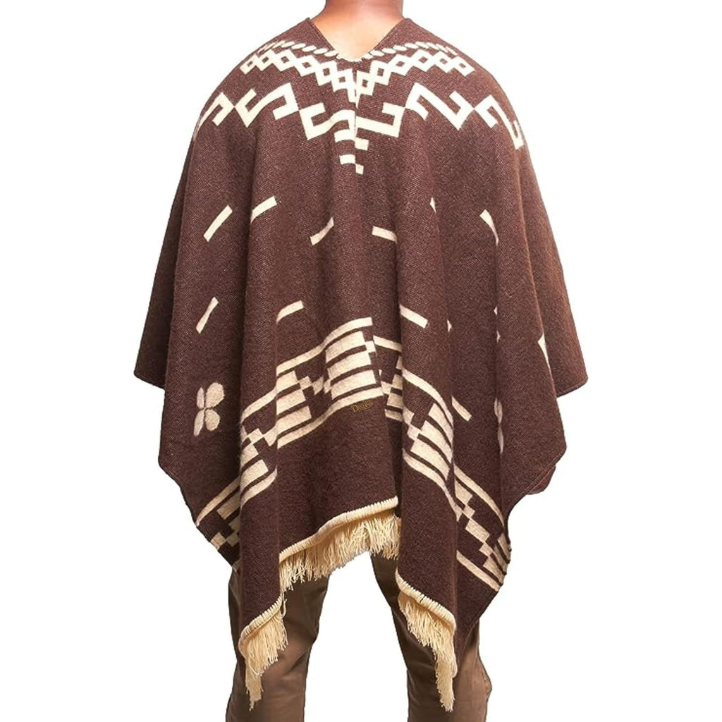 Clint Eastwood, Alpaca Wool Poncho: Western Style, Unique And Handmade In Ecuador. Thick, Warm And Soft Wool Poncho