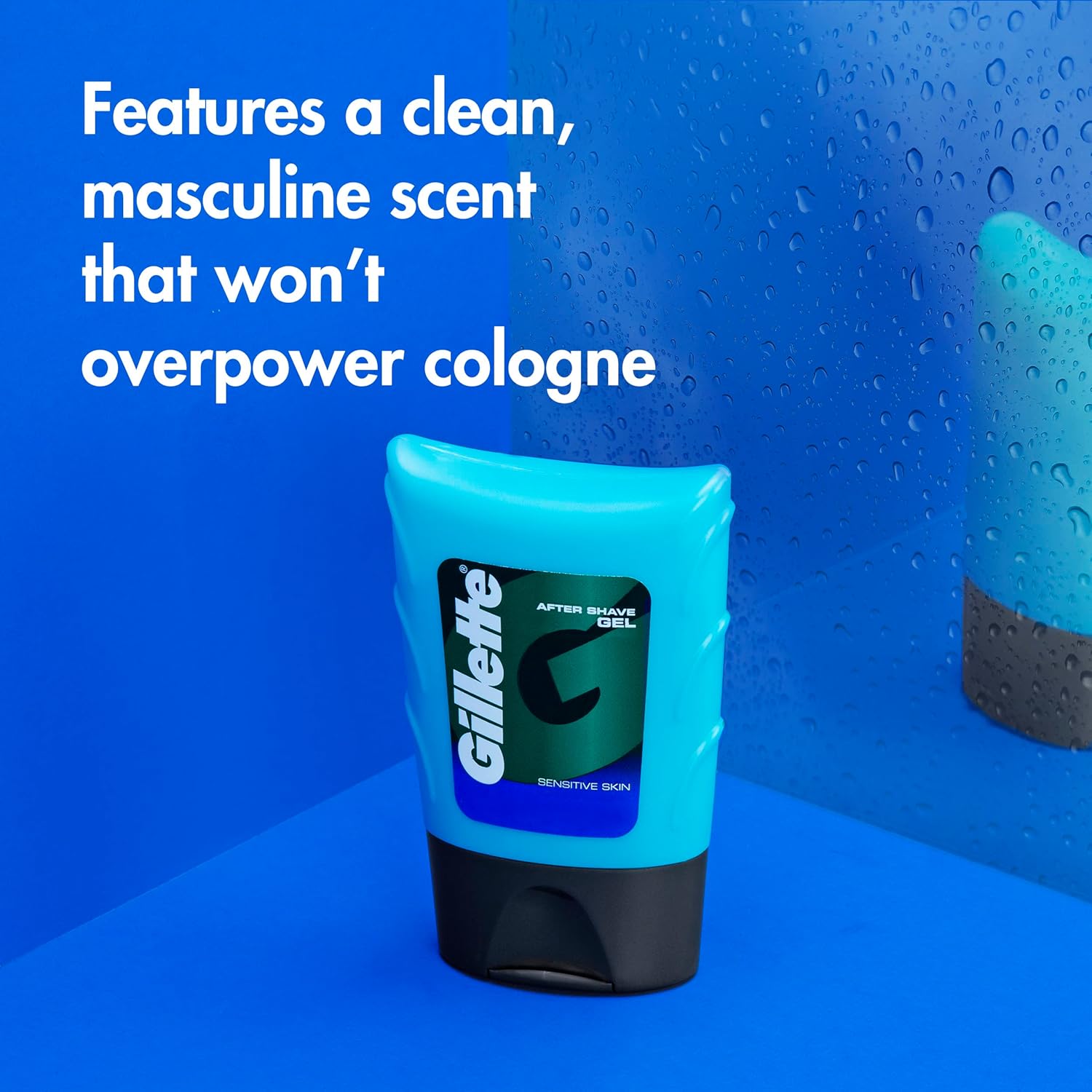 Gillette After Shave Gel for Men, Aftershave for Men, After Shave Lotion for Men, Calms, Soothes and Refreshes Sensitive Skin, Light Fragrance, 2.5 oz, Pack of 6, After Shave Cologne Men, Aftershave
