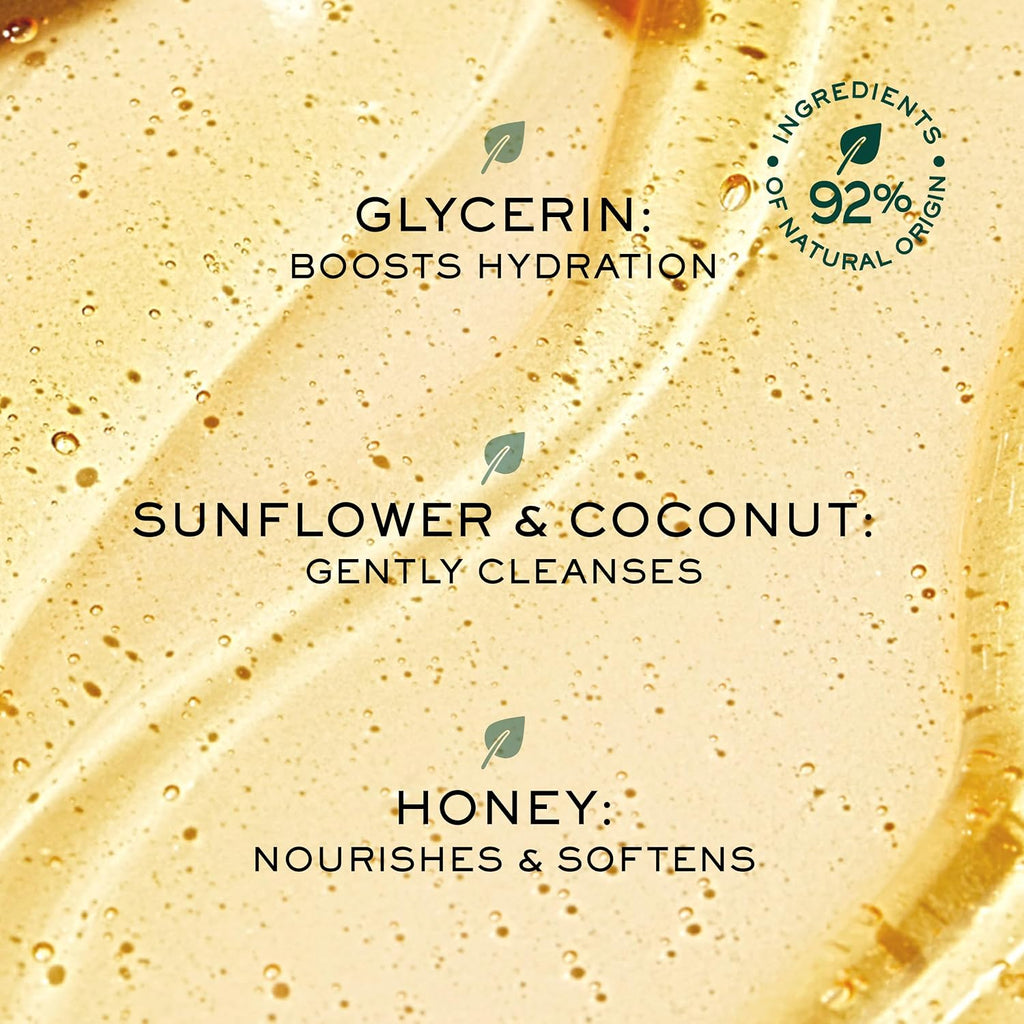 Nuxe Ultra Rich Cleansing Gel Face & Body Wash With Honey & Sunflower, Rêve De Miel Gentle Shower Gel Moisturizing Daily Cleanser, For Dry, Sensitive Skin, 13.5 Fl Oz