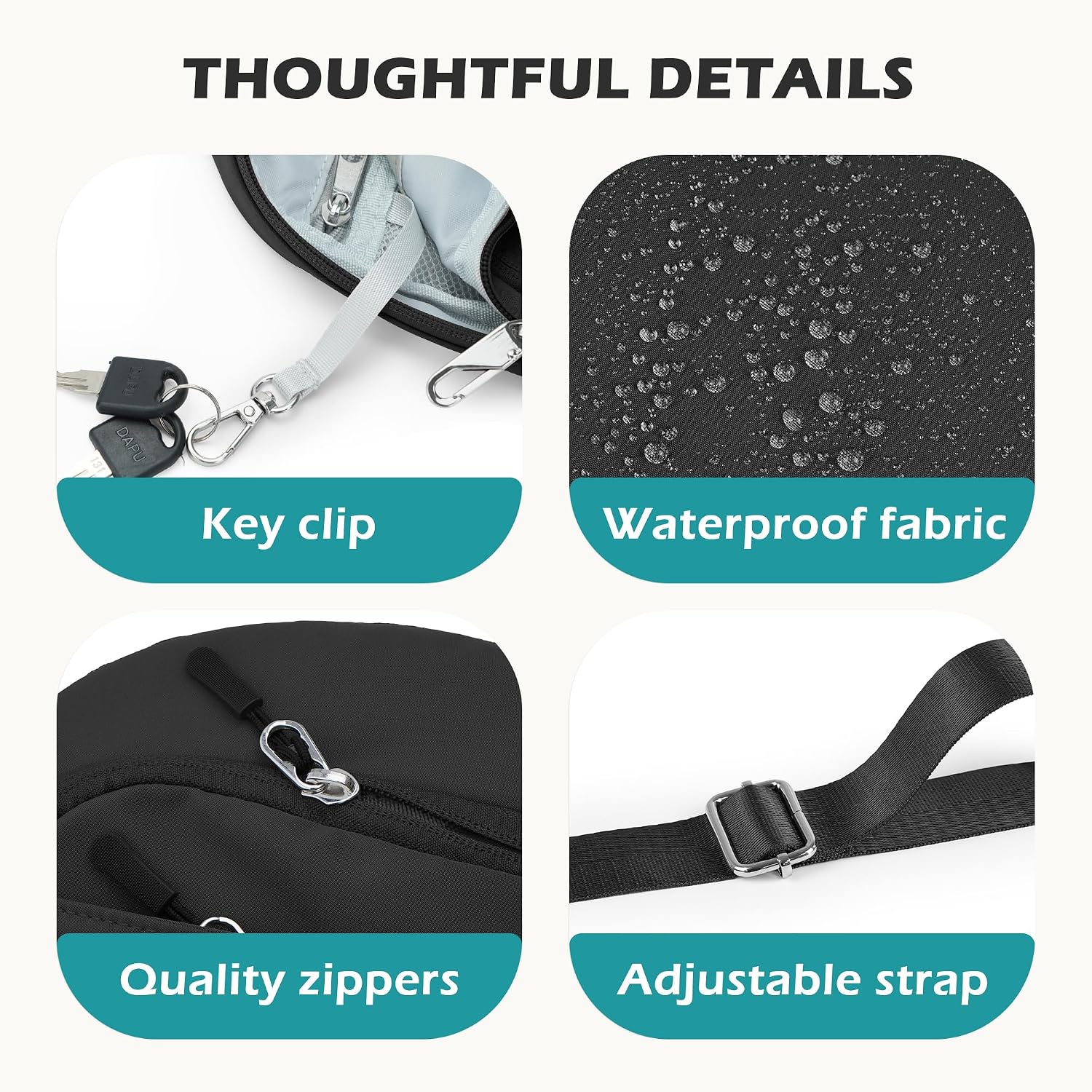 Anti Theft Crossbody Bags For Women Men, Small Sling Crossbody Bag Travel Purse Shoulder Wallet With Rfid Blocking
