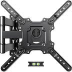 USX Mount TV Wall Mount for Most 26-60 Inch TVs up to 77 lbs, Full Motion Wall Mount TV Bracket with Swivel Tilt Single Stud Design for Corner, Max VESA 400x400mm fit Most 32 40 42 43 50 55 60 TVs