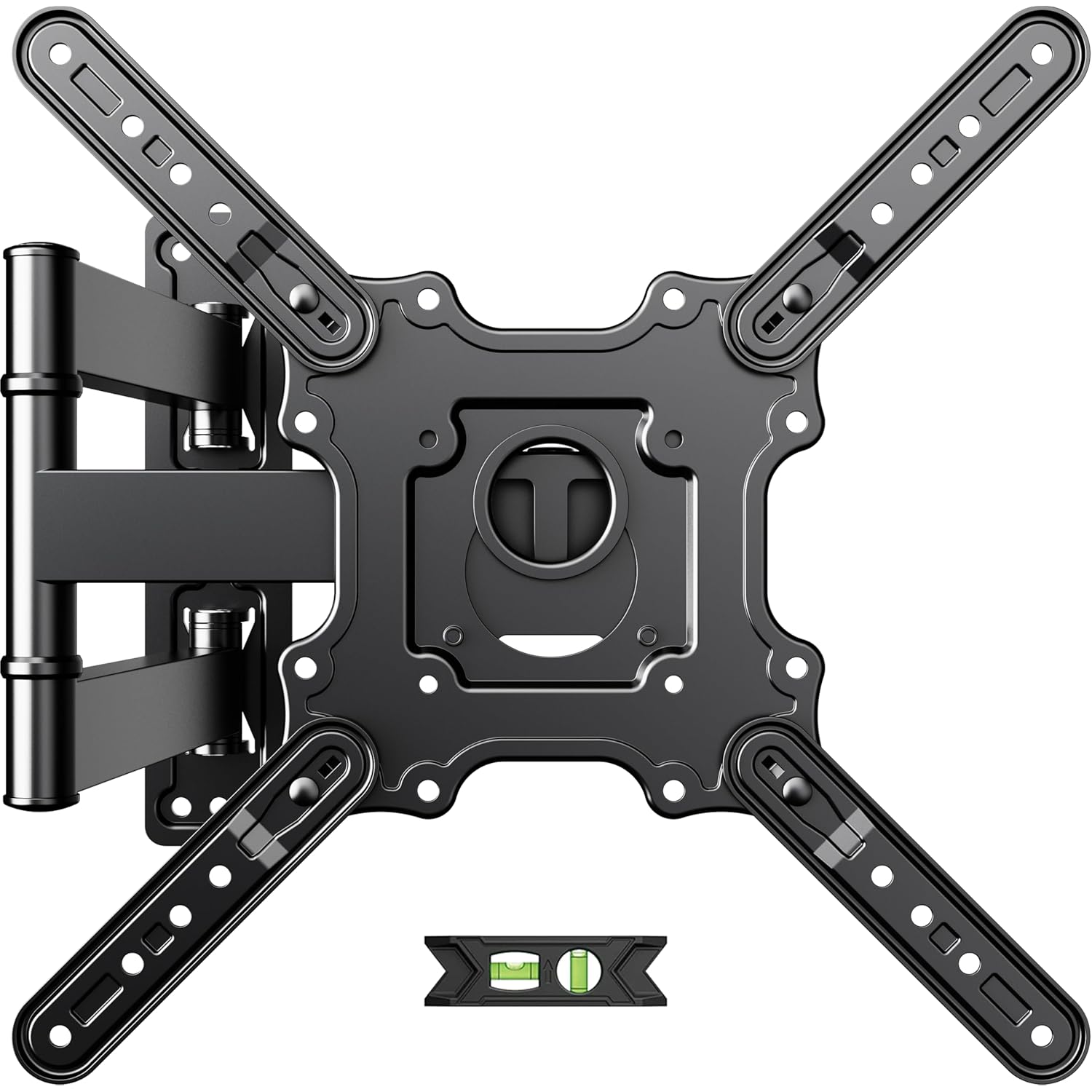 USX Mount TV Wall Mount for Most 26-60 Inch TVs up to 77 lbs, Full Motion Wall Mount TV Bracket with Swivel Tilt Single Stud Design for Corner, Max VESA 400x400mm fit Most 32 40 42 43 50 55 60 TVs