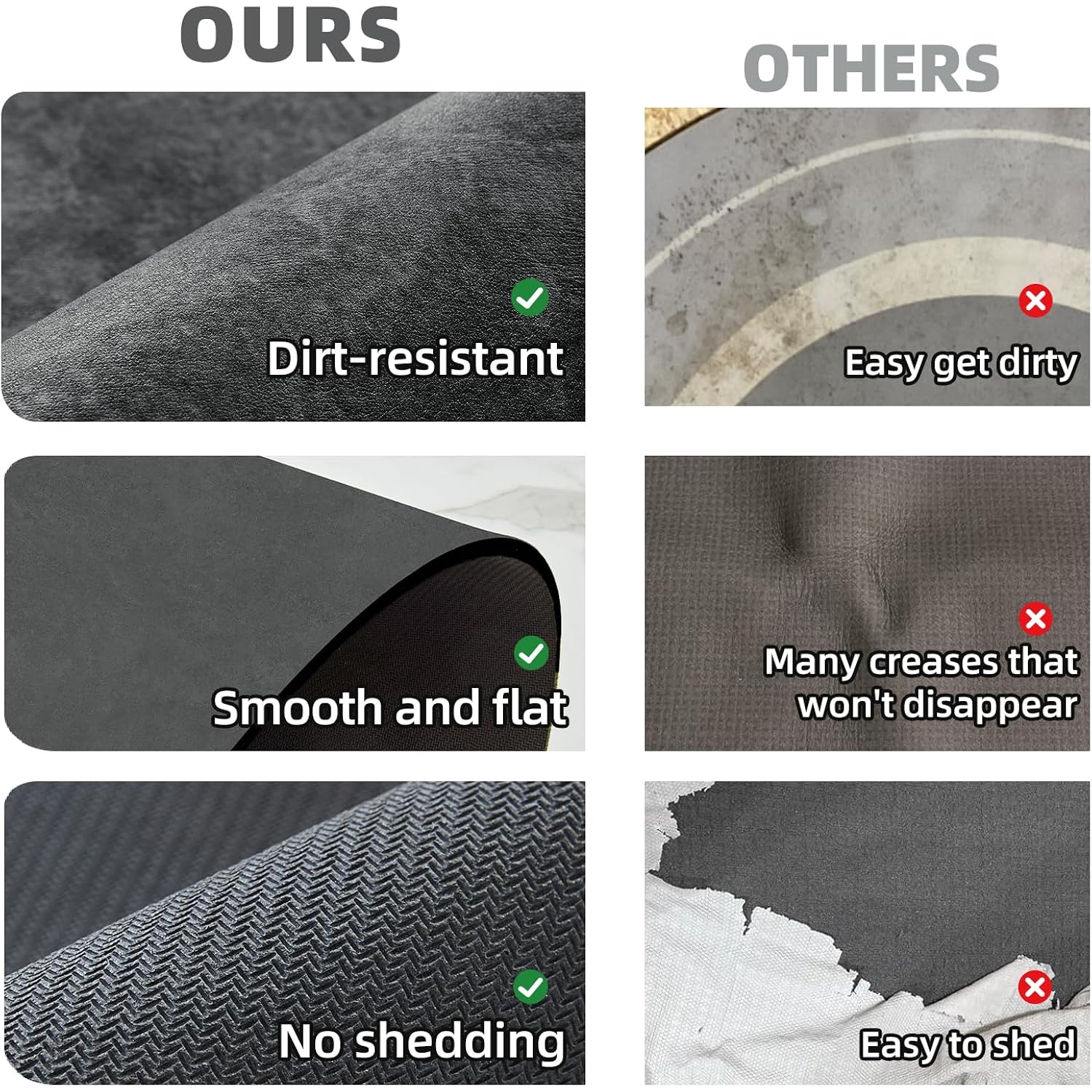 Bath Mat, Bathroom Rugs Non Slip Washable Thin Absorbent Quick Dry Bath Mat Fits Under Door Bathroom Floor Mat Perfect For Bath, Shower, Or Sink 16"X24" Dark Grey