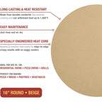 Old Stone Round Pizza Stone, 16-Inch