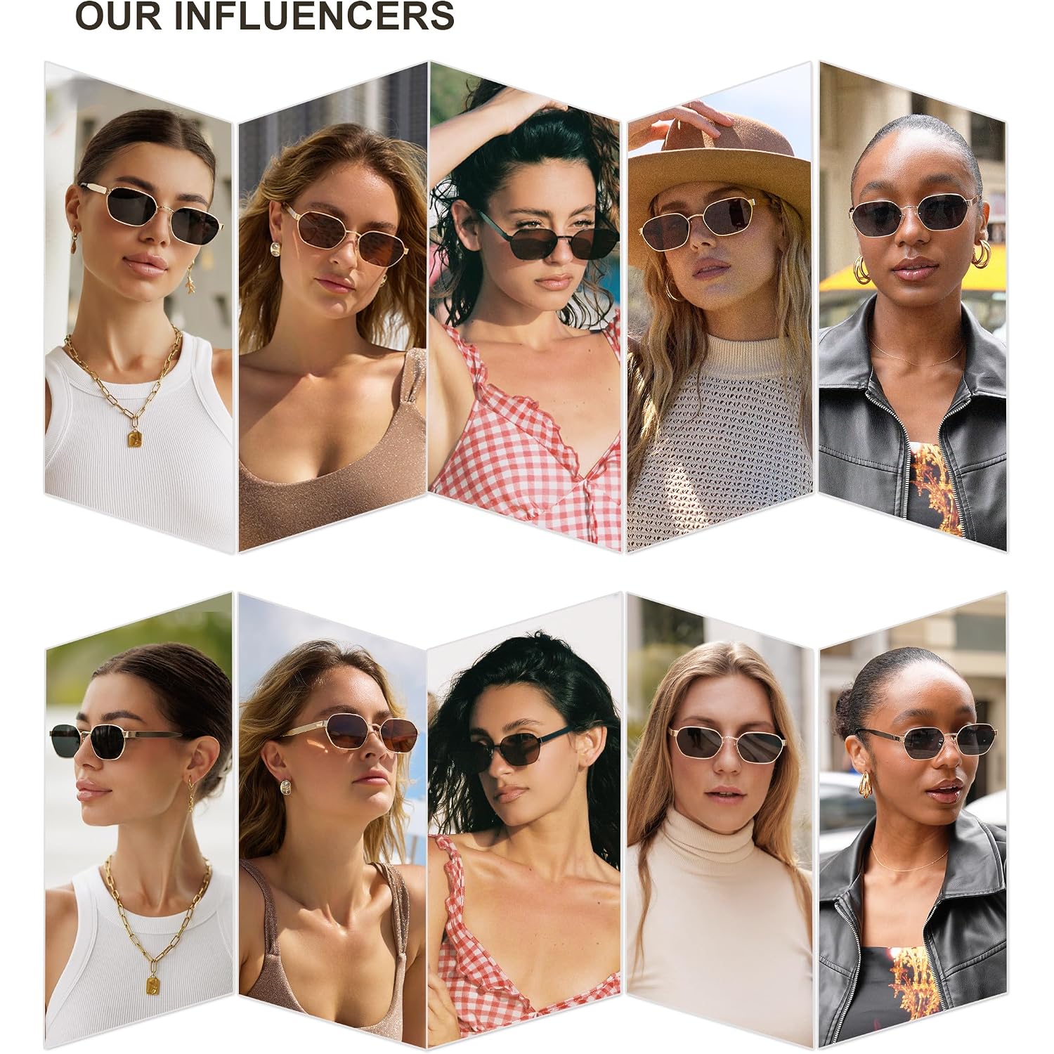 Sojos Trendy Polarized Hexagon Sunglasses For Women Men, Uv400 Retro Rectangle Shades Sj1238