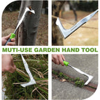 Workpro Crack Weeder, 12" Stainless Steel Crevice Weeding Tool | Soft Handle, L-Shaped Side-Walk Weed Puller Spatula, For Garden Lawn Yard Patio Terrace Paving Moss Garden Tool