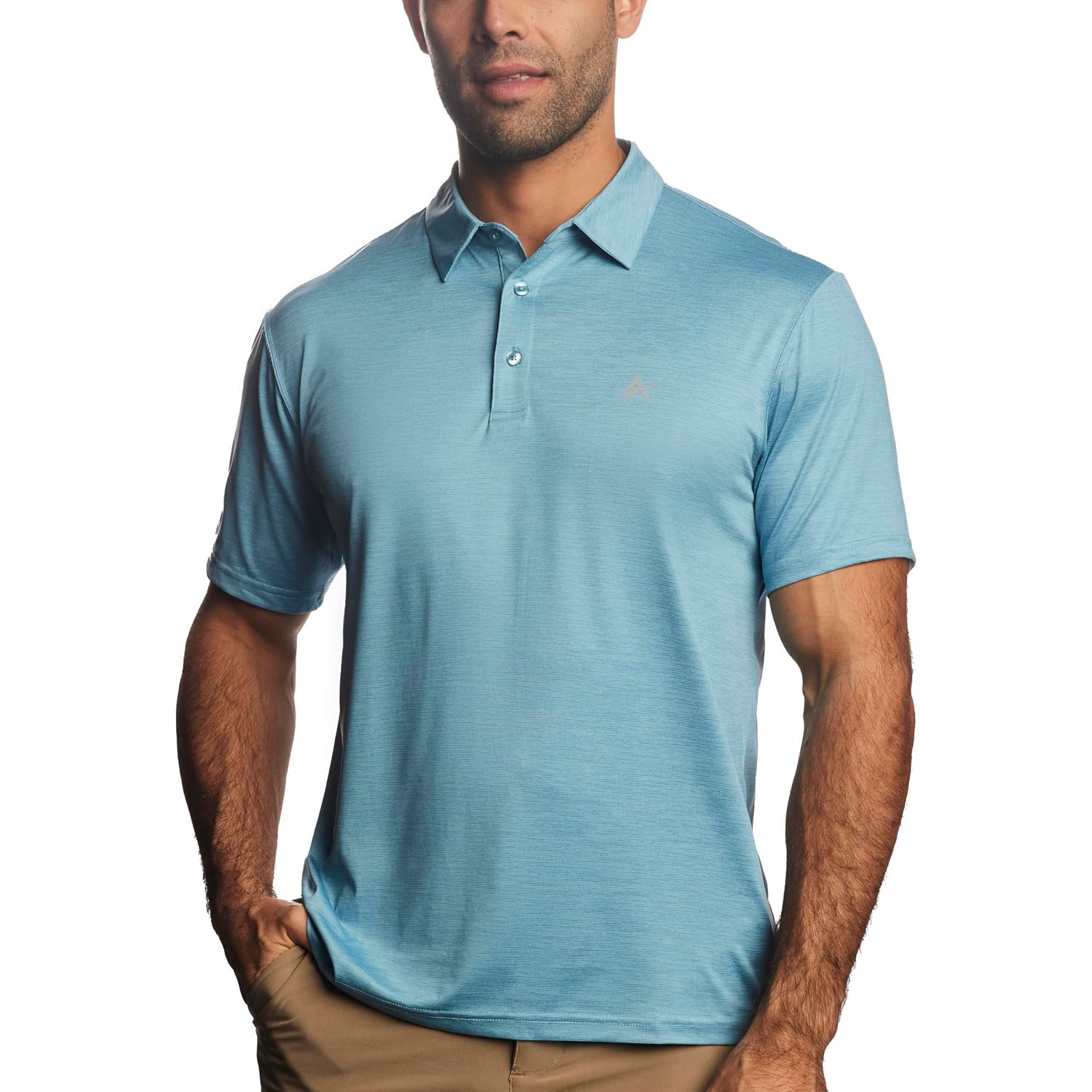 Arctic Cool Men’S Polo Instant Cooling Moisture Wicking Performance Upf 50+ Short Sleeve Polo