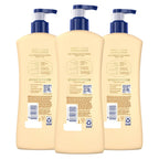 Vaseline Intensive Care Nourishing Moisture Body Lotion 3 Pk Made with Ultra-Hydrating Lipids + Pure Oat Extract for Dry Skin, for Nourished, Healthy-Looking Skin 20.3 oz