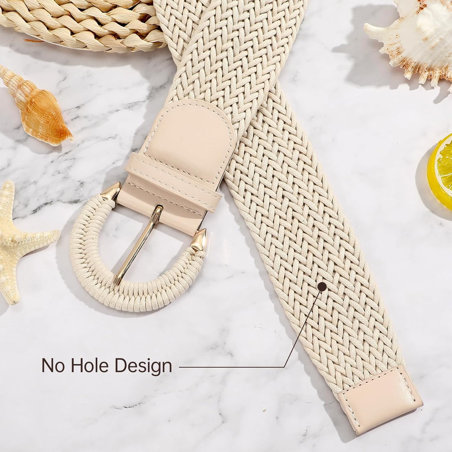 Women Wide Woven Belt for Dresses Fashion Rattan Braided Waist Belt Straw Raffia Boho Belt for Jeans