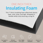 Surround Insulation Side Panels White For Window Ac Unit Indoor Air Conditioner Cover For Winter And Summer