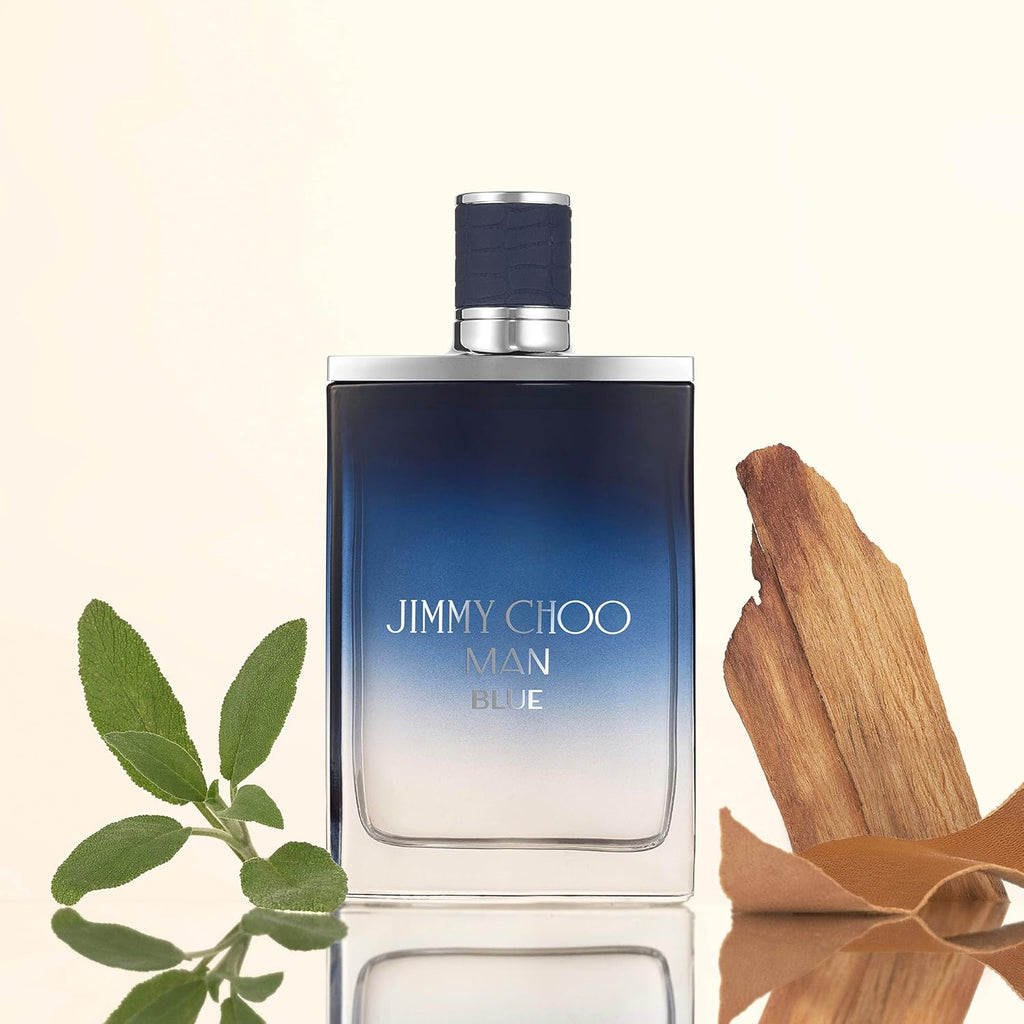 JIMMY CHOO - Man Blue Eau de Toilette - Men's Fragrance - Aromatic Leathery Woody - With notes of Black Pepper, Cypress & Sandalwood