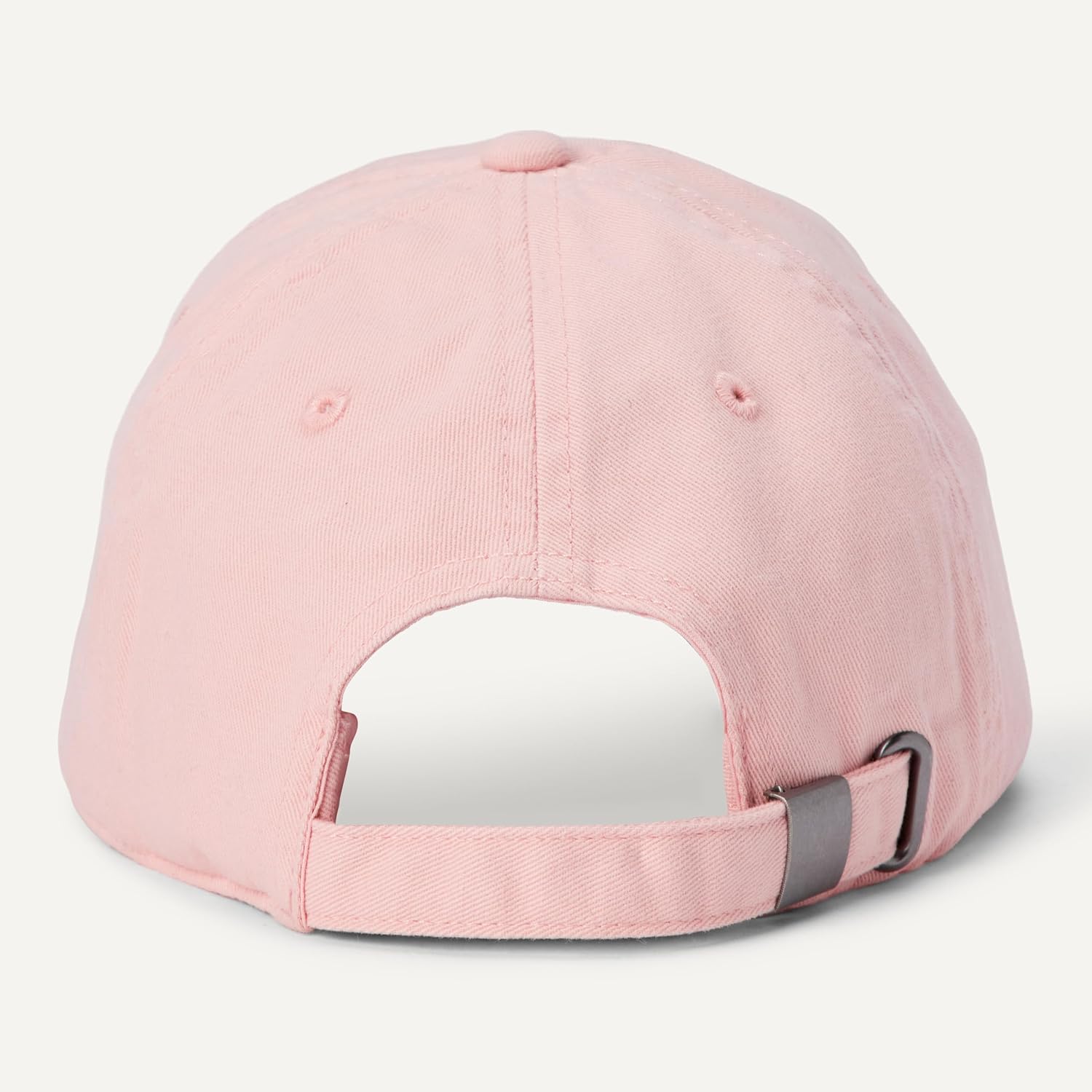 Amazon Essentials Women's Washed Cotton Canvas Baseball Cap with Adjustable Strap Pink