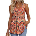 OFEEFAN Womens Tank Tops 2025 Flowy Peplum Tops for Women Dressy Sleeveless V Neck Babydoll Tank Tops