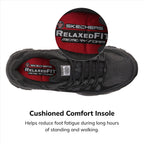 Skechers Men'S Cankton Steel Toe Construction Shoe - Electrical Hazard Rated, Memory Foam