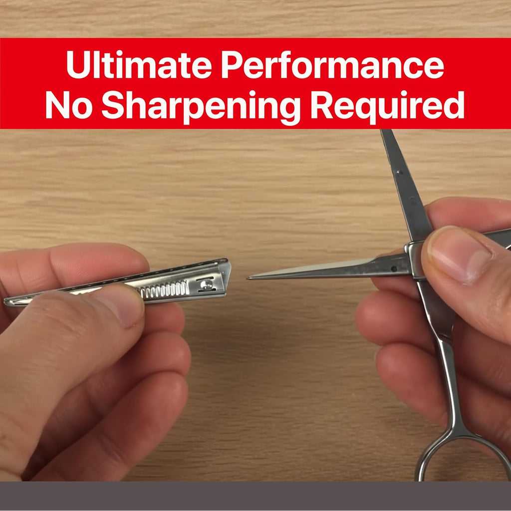 Feather - Switch-Blade Haircutting Shears Replacement Blades - Model 50/55 Scissors For Professional Stylists & Barbers - Stainless Steel - No-Nip Tip - Made In Japan