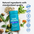 Maree Hair Growth Vitamins - Faster Thicker Hair Growth Products - Biotin & Collagen Complex Hair Growth Supplements - Hair Vitamins For Hair Loss For Women & Men - Vitaminas Para El Cabello 120 Pills