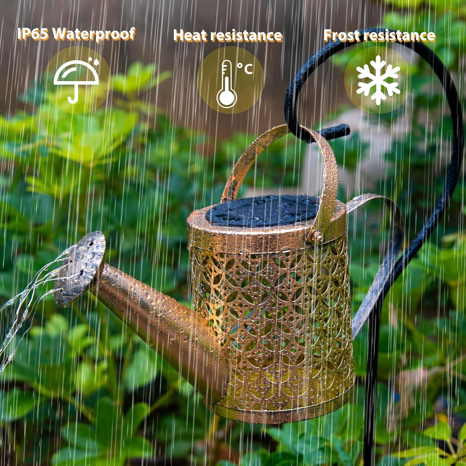 Solar Watering Can Light - Solar Light Yard Decorations Outdoor | Garden Decor Lights For Yard, Ip65 Waterproof Hanging Lantern Lights, Outside Garden Flower Bed Decor Light For Moms Birthday