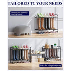 Kitsure Shoe Rack - Stainless Steel Shoe Organizer, Sturdy Shoe Rack For Closet And Front Door Entrance, Free Standing Shoe Shelf, Closet Organizers And Storage, 25.6" Wide - 3 Tier, Black