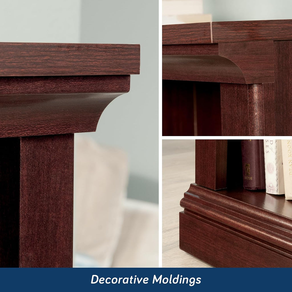 Sauder Miscellaneous Storage 3-Shelf Bookcase/ Book Shelf, Select Cherry Finish