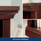 Sauder Miscellaneous Storage 3-Shelf Bookcase/ Book Shelf, Select Cherry Finish