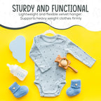 50 Premium Baby Velvet Hangers - 11.8" Non-Slip, Ultra-Slim Space-Saving Children Closet Hangers - 360° Swivel Hook, Strong & Durable Infant & Toddler Clothes Hangers For Wardrobe - Ivory