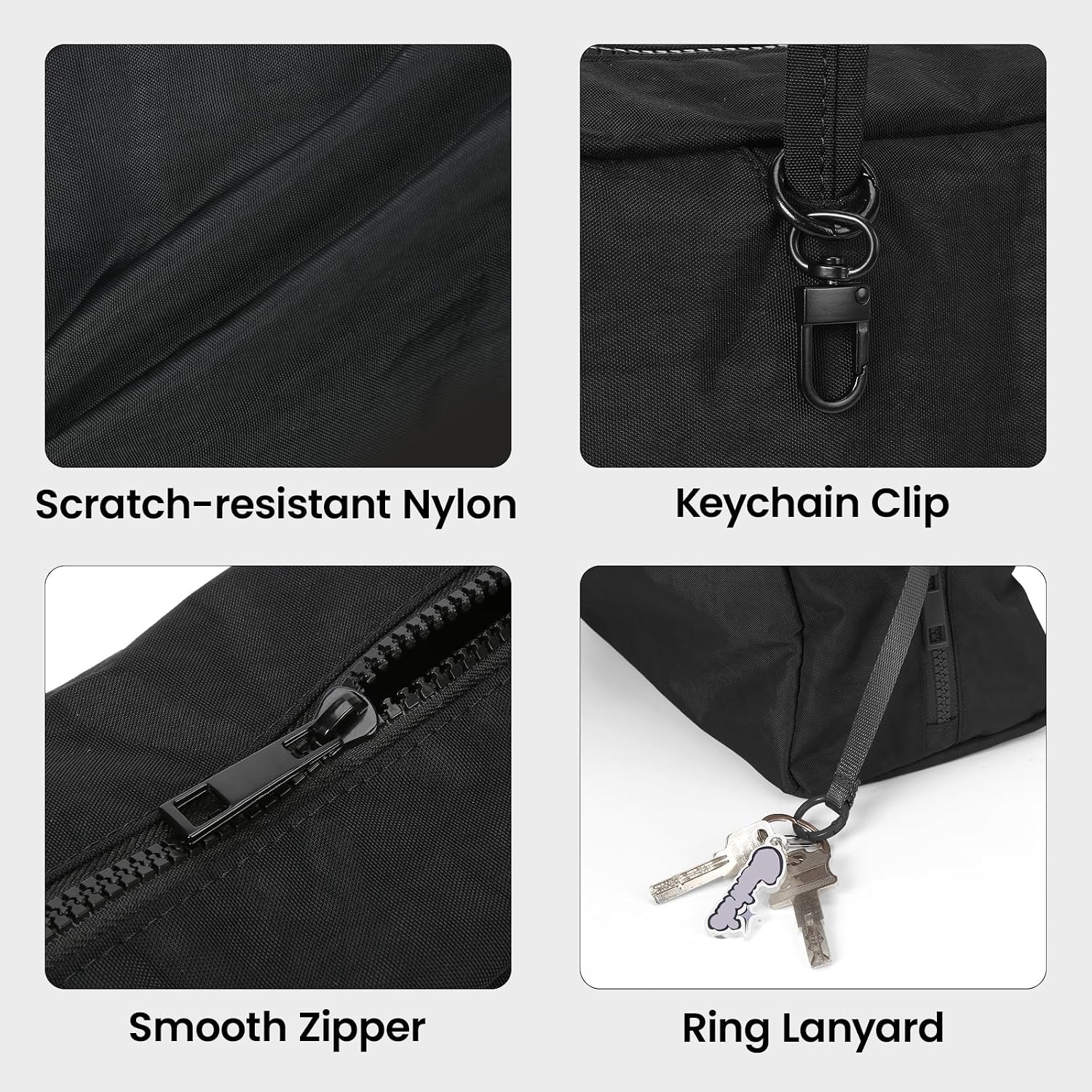 Slouchy Tote Bags Nylon Bowler Bag For Women Hobo Bags Large Shoulder Bag For Travel Work College