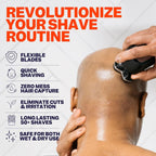 Freebird Official Replacement Blades for Flexseries Pro Head Shaver Kit - Refill Blades - High-Performance Blades for Smooth Shaving
