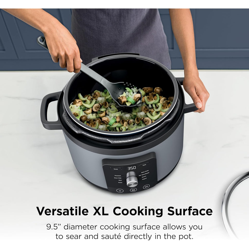 Ninja Hyperheat 9-In-1 Electric Pressure Cooker | 6.5 Qt Multi Cooker With Sear/Sauté, Slow Cooker, Rice Cooker, Sous Vide | 1200W | Fast Cooking, Pfas-Free Pot | Stone Purple | Pc201Sp