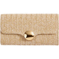 Elegant Clutch Purse For Women Straw Clutch Formal Evening Bag For Wedding Party Dinner