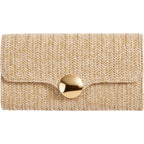 Elegant Clutch Purse For Women Straw Clutch Formal Evening Bag For Wedding Party Dinner