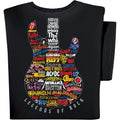 Collections Etc Colorful Legends Of Rock Guitar Short Sleeve Graphic Tee