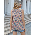 Womens Tank Tops Sleeveless Peplum V Neck Babydoll Casual Flowy Boho Beach Summer Shirts